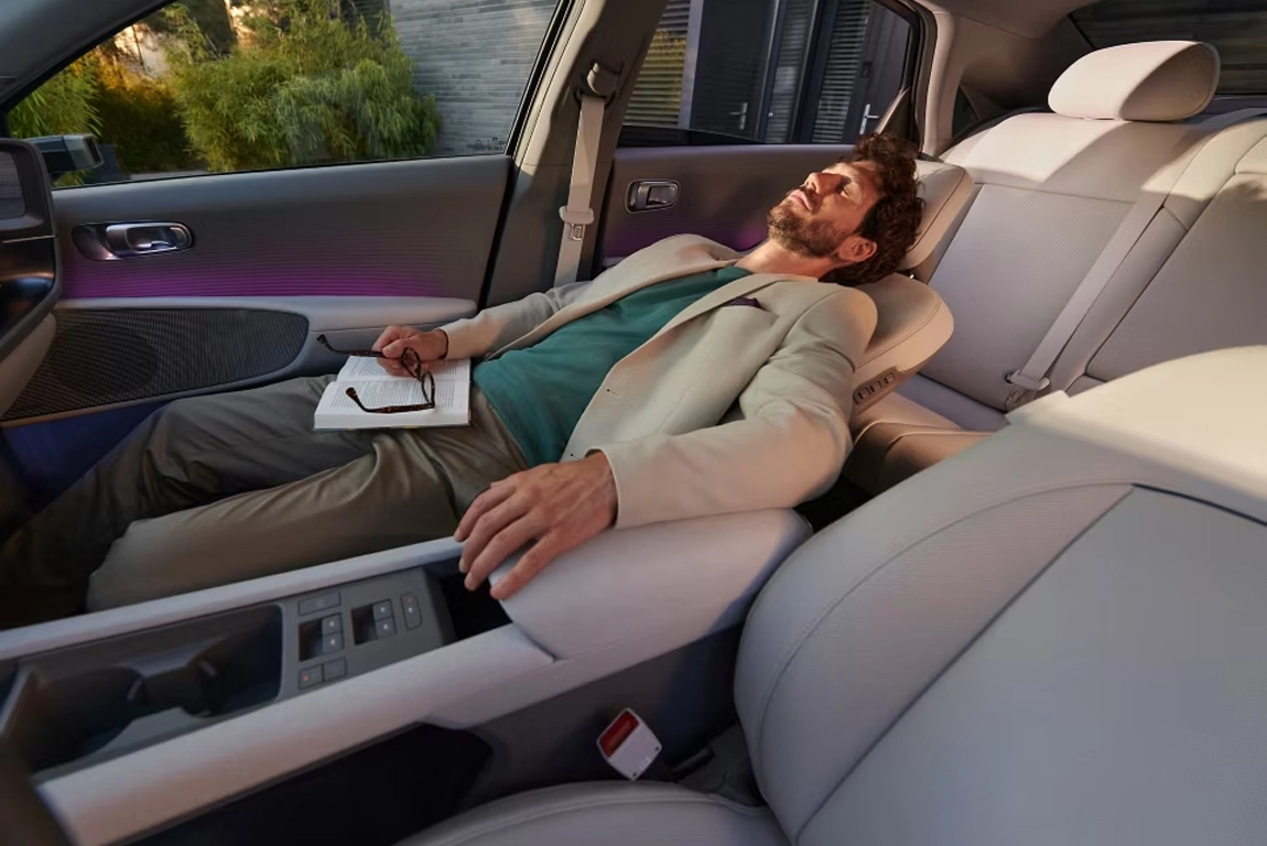 Vue intérieur siège de la Hyundai IONIQ 6